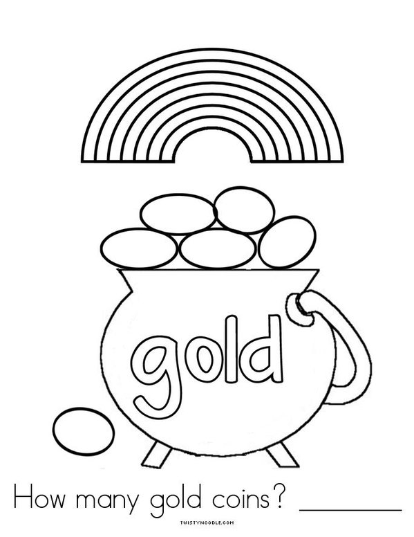 Leprechauns like gold! Mini Book - Sheet 4