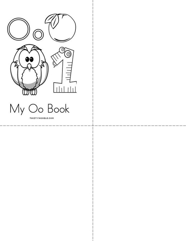 O is for... Mini Book - Sheet 2