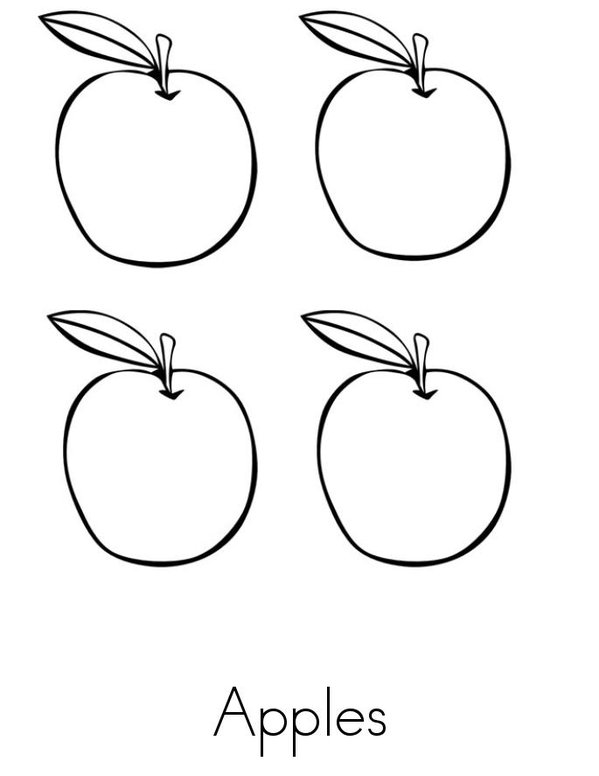 Apples Mini Book - Sheet 1