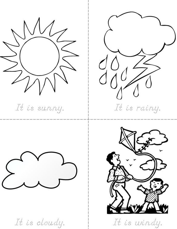 Weather Mini Book - Sheet 1