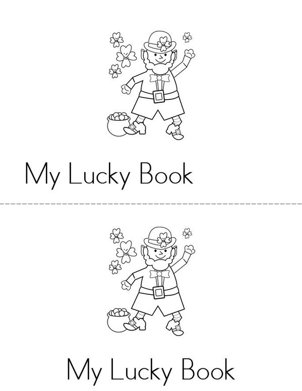 My St. Patrick's Day Lucky Story Mini Book - Sheet 1