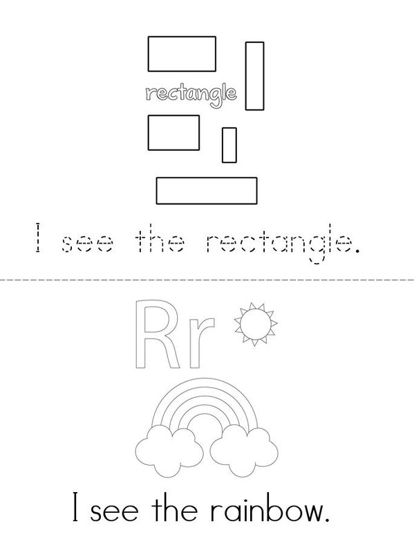 My Letter R Book Mini Book - Sheet 1