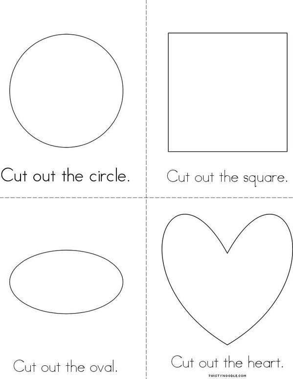 Cut Out the Shapes Mini Book