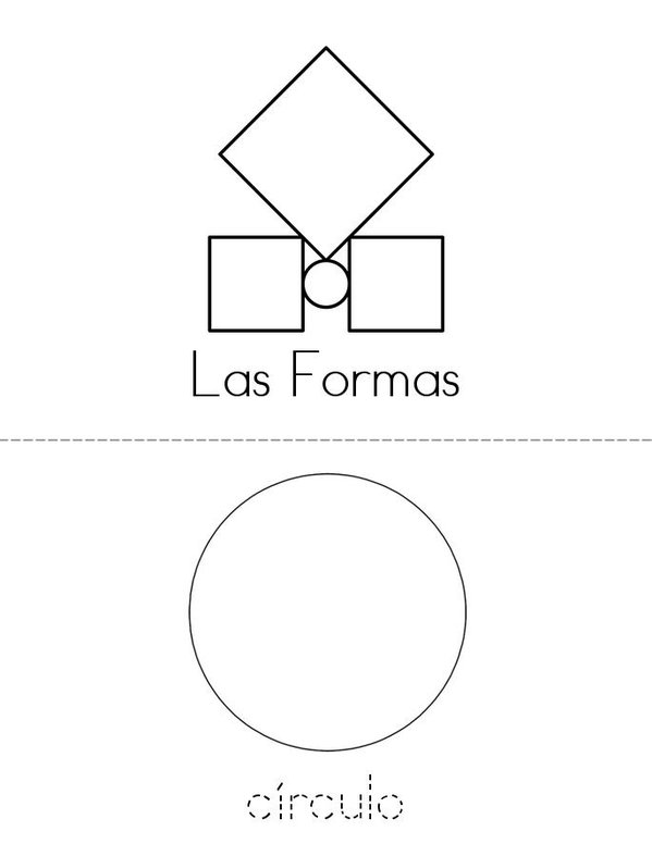 Las Formas Mini Book - Sheet 1