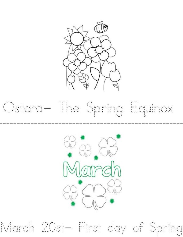 Spring Mini Book - Sheet 2