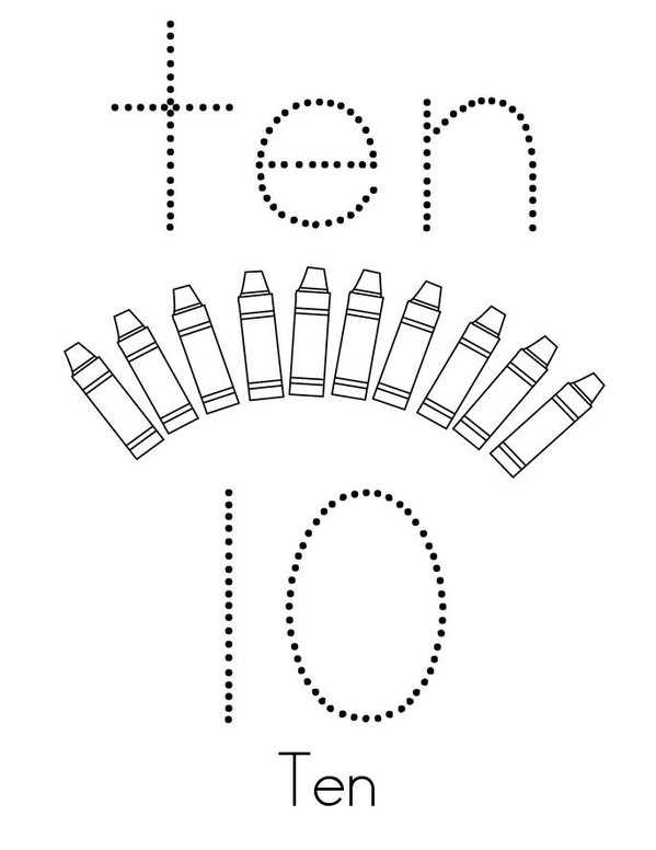 My 10 Book Mini Book - Sheet 1