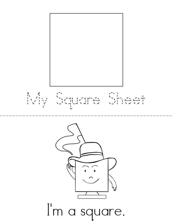 Square Mini Book - Sheet 1
