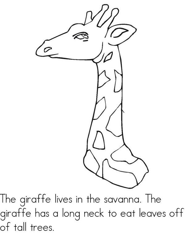 Who Lives in the Savanna? Mini Book - Sheet 3