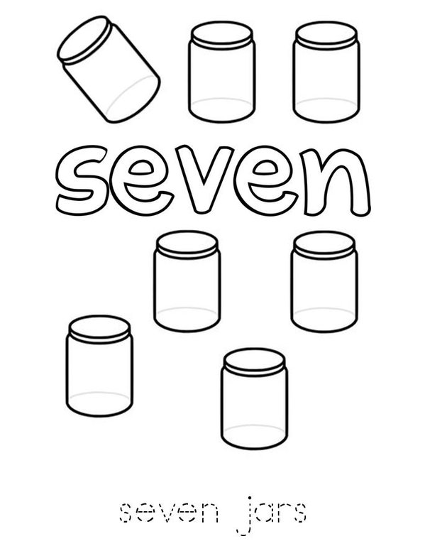 Silly Seven Mini Book - Sheet 5