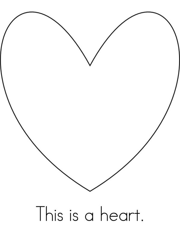 My Heart Mini Book - Sheet 1