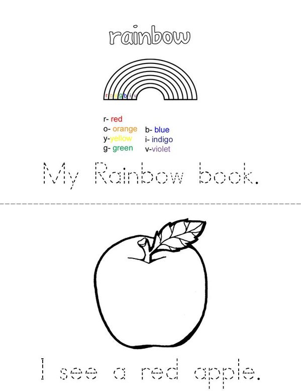 My color Book Mini Book - Sheet 1