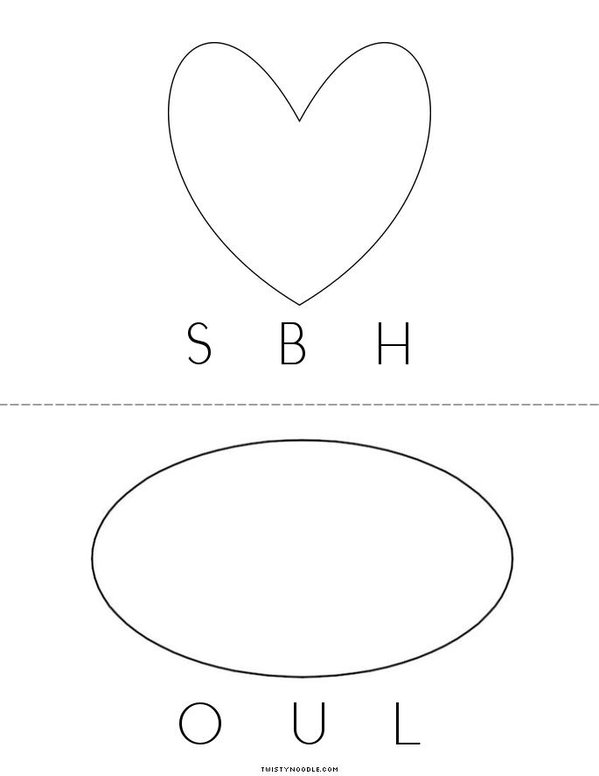 Circle the starting sound (shapes) Mini Book - Sheet 2