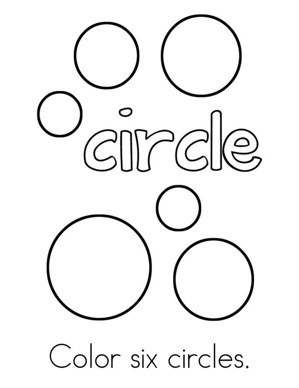 Lots of Circles! Mini Book - Sheet 1
