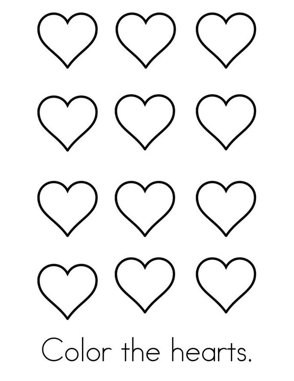 Hearts! Mini Book - Sheet 3