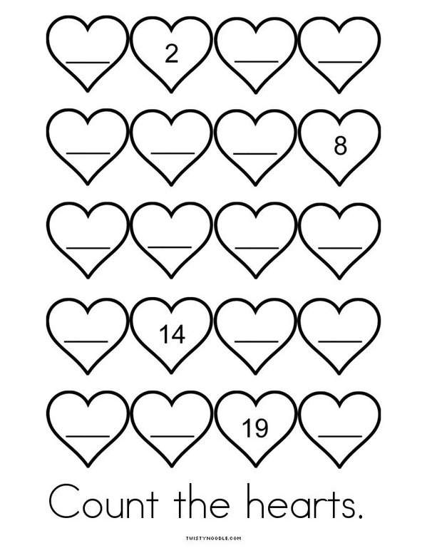 Hearts! Mini Book - Sheet 6