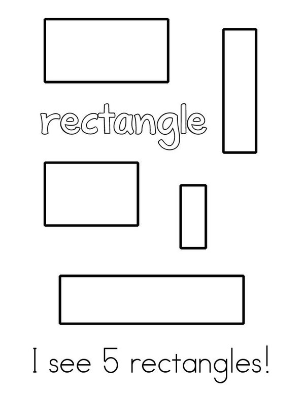 R is for Rectangle! Mini Book - Sheet 3