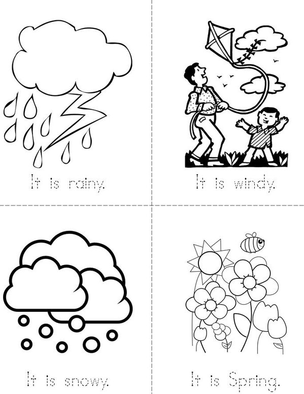 My Weather Book Mini Book - Sheet 2