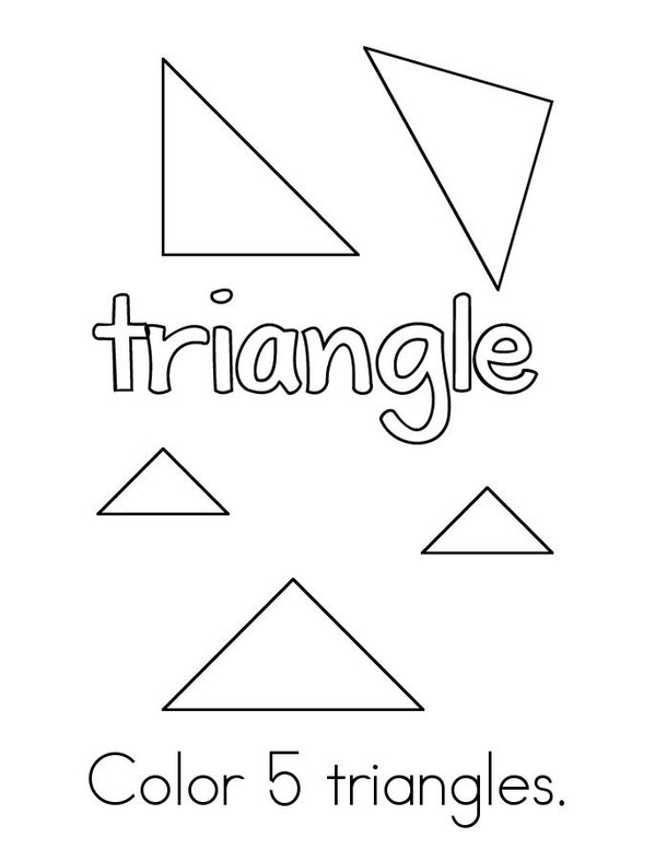Color the Triangles Mini Book - Sheet 2