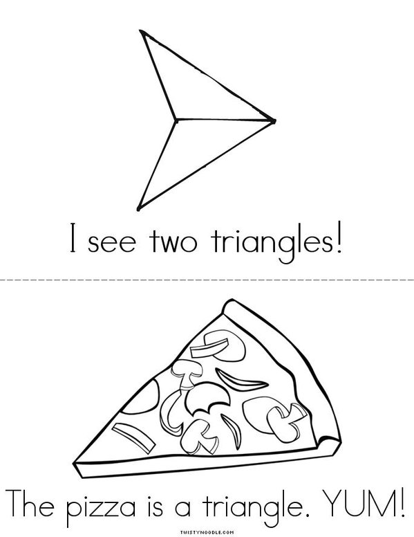 Color the Triangles Mini Book - Sheet 2