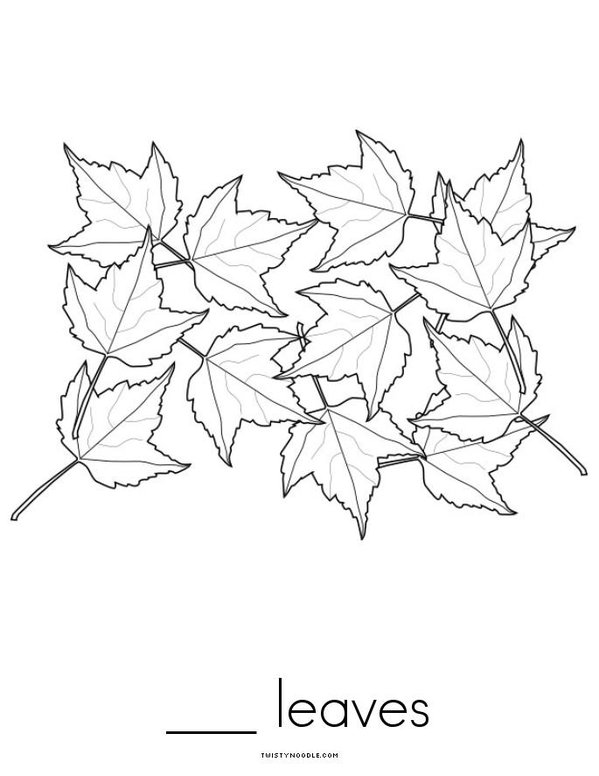 How many leaves? Mini Book - Sheet 4