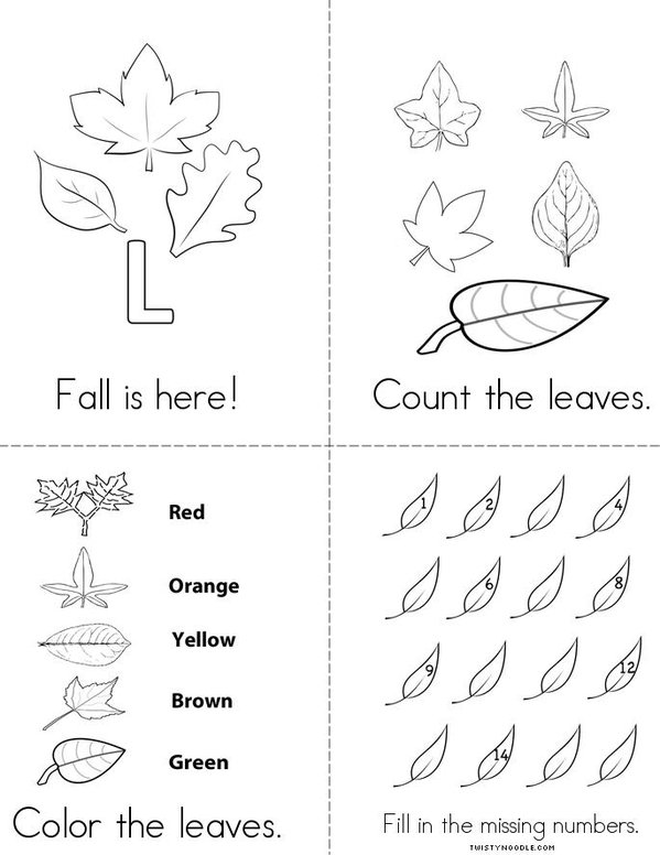 Fall is here! Mini Book