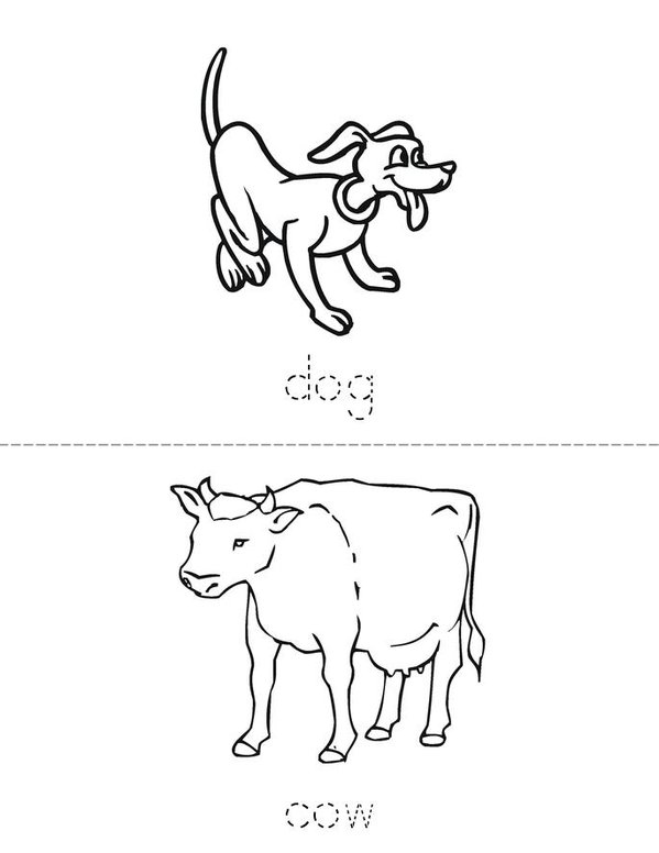 Animals Mini Book - Sheet 2