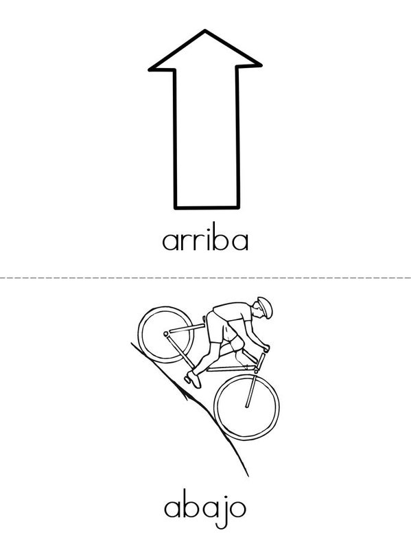 Arriba y Abajo Mini Book - Sheet 3