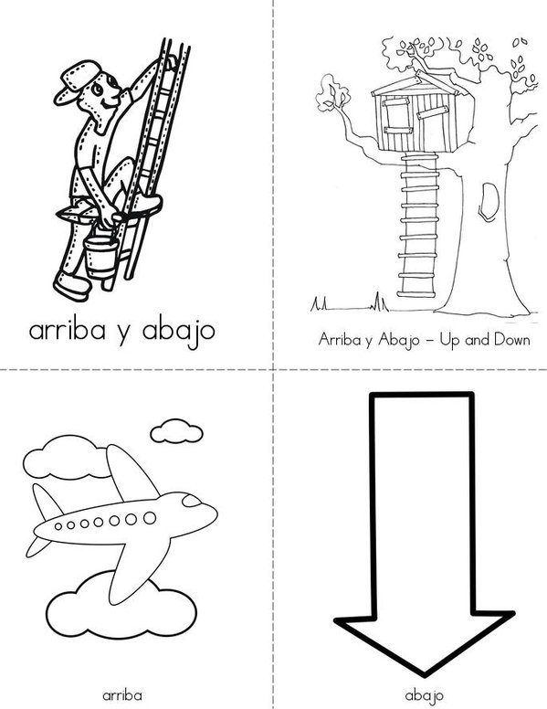 Arriba y Abajo Mini Book - Sheet 1