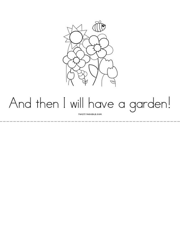 I Will Plant A Flower Mini Book - Sheet 4