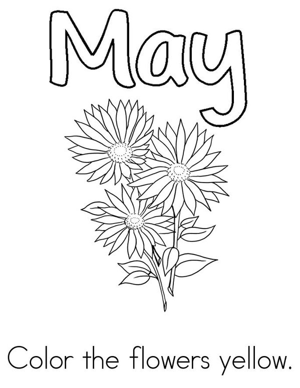 M is for May Mini Book - Sheet 2