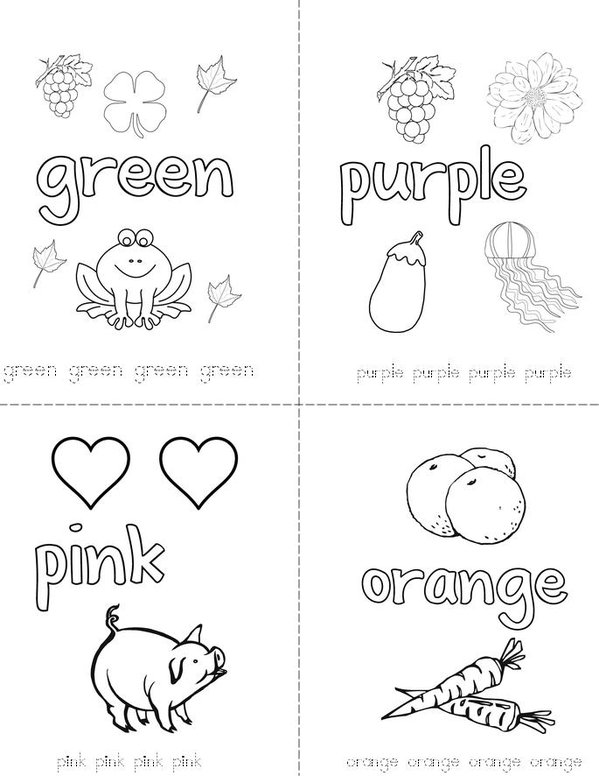 Colors Mini Book - Sheet 2