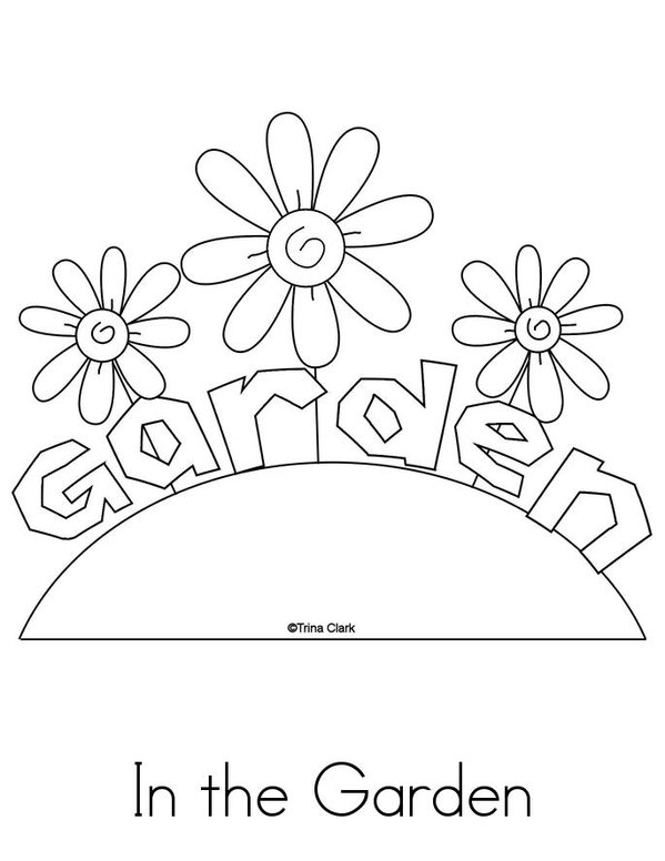 In the Garden Mini Book - Sheet 2
