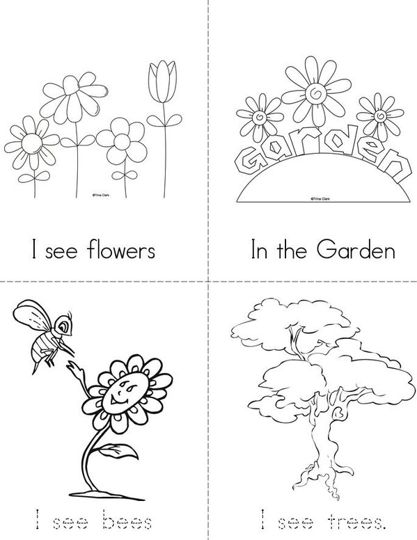 In the Garden Mini Book - Sheet 1