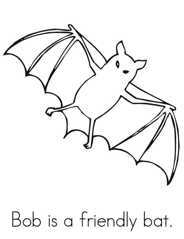 Bob the Bat Mini Book - Sheet 1