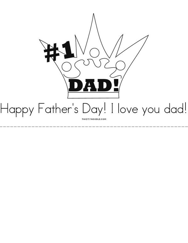 Father's Day Poem! Mini Book - Sheet 3