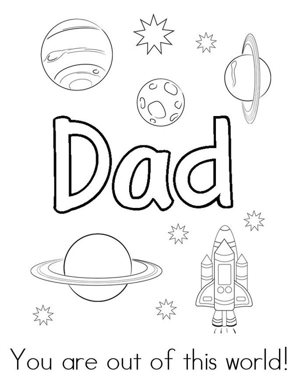 # 1 Dad! Mini Book - Sheet 1