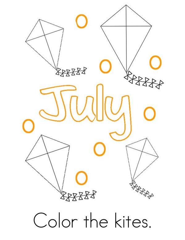 Welcome July! Mini Book - Sheet 3