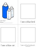 Draw pictures in the boxes Blue Reader Book