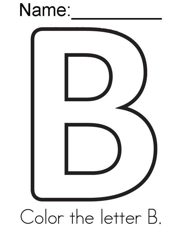 B is beautiful! Mini Book - Sheet 1