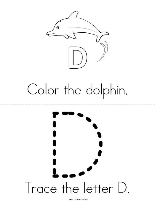 D is Delightful! Mini Book - Sheet 2