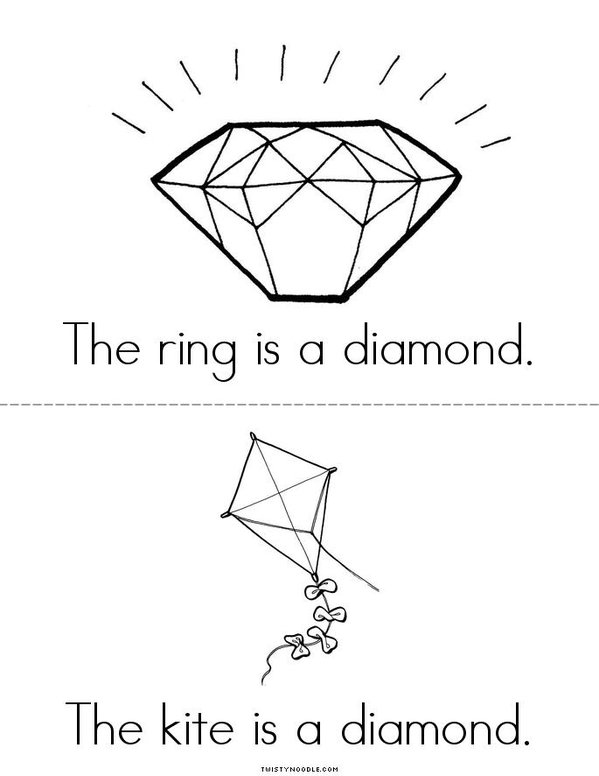 Diamonds Mini Book - Sheet 2