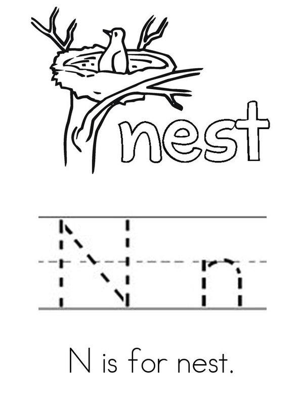 N is for...  Mini Book - Sheet 3