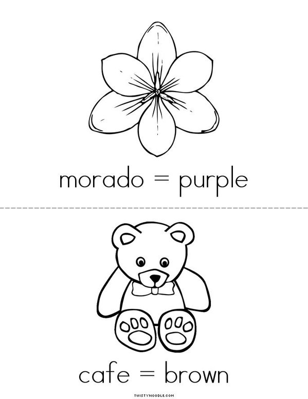 negro, blanco, morado, cafe Mini Book - Sheet 2