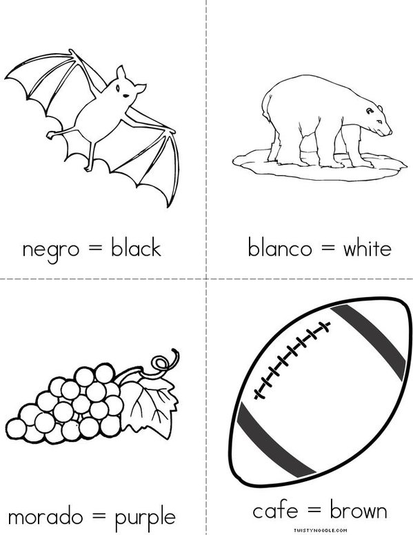 negro, blanco, morado, cafe 2 Mini Book