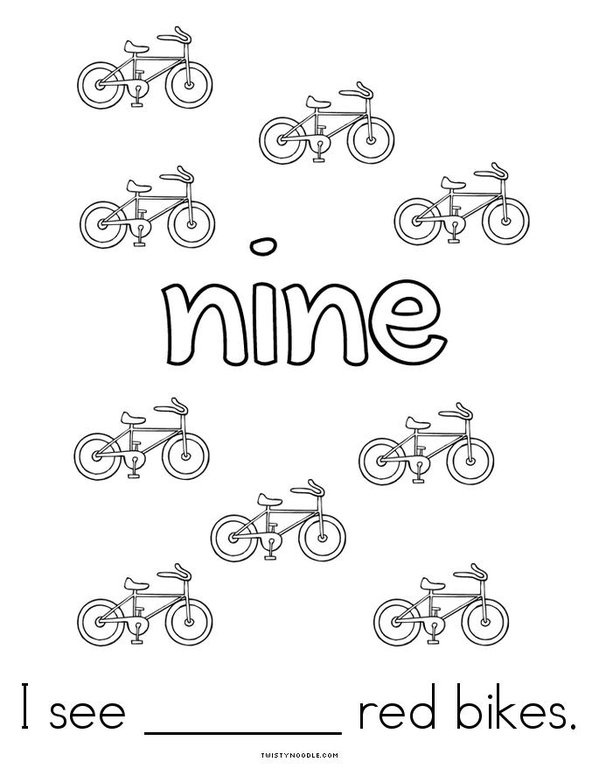 Nine Starts With N! Mini Book - Sheet 4