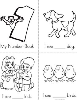 Numbers 1-5 Book