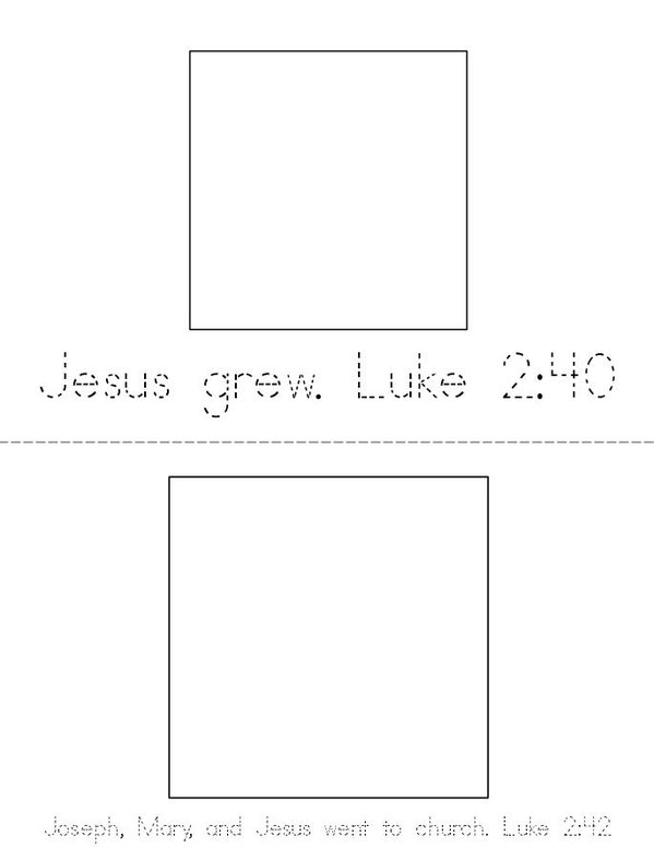 Jesus Listened Mini Book - Sheet 1