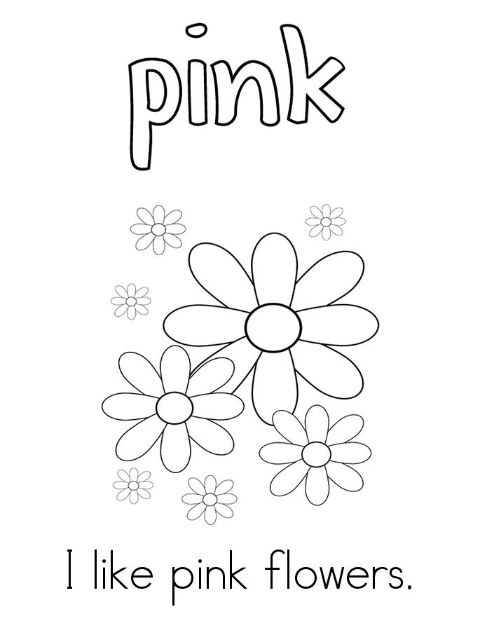Pink Coloring Pages Preschool Coloring Pages