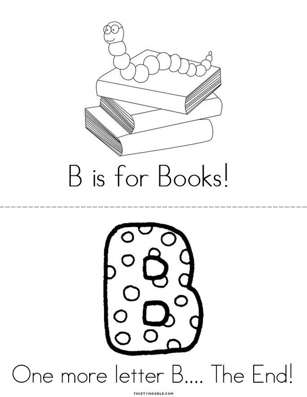 My Letter B Book  Mini Book - Sheet 5