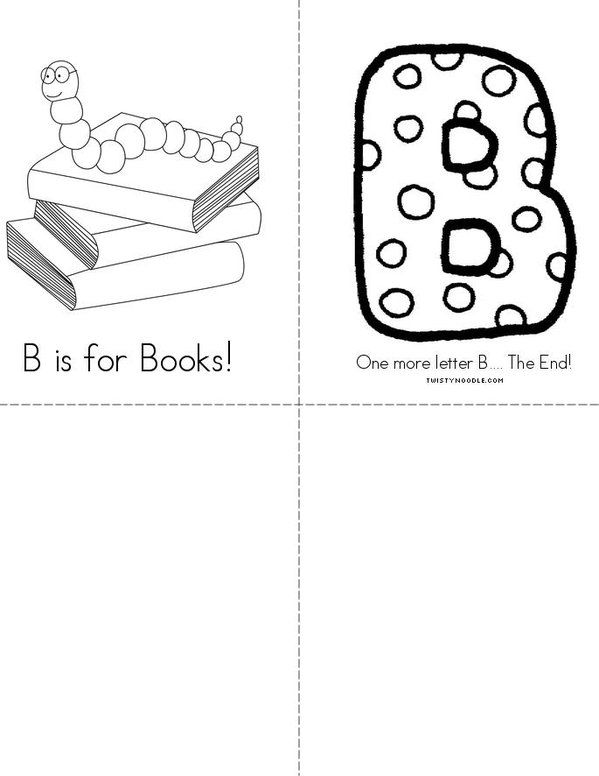 My Letter B Book  Mini Book - Sheet 3